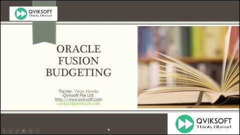 Oracle Fusion Budgeting