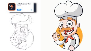 Adobe Illustrator Tutorial: Create a Vector Chef from Sketch (HD) #Lion product