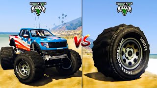Monster Truck vs Monster Wheel - GTA 5 Cars Which is best?