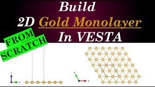 VESTA Software - 2D Gold Monolayer screenshot 1