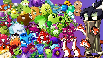 Plants vs. Zombies 2 it’s about time: Weasel Hoarder Zombie vs Every Plant Power Up