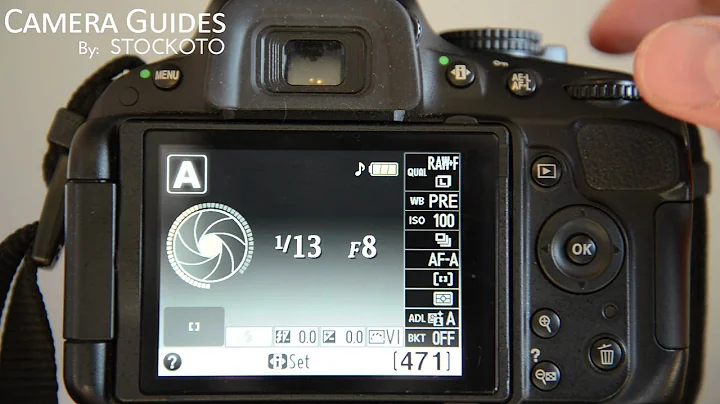 How to set Exposure Compensation on a Nikon D5100 , D5200, D5300