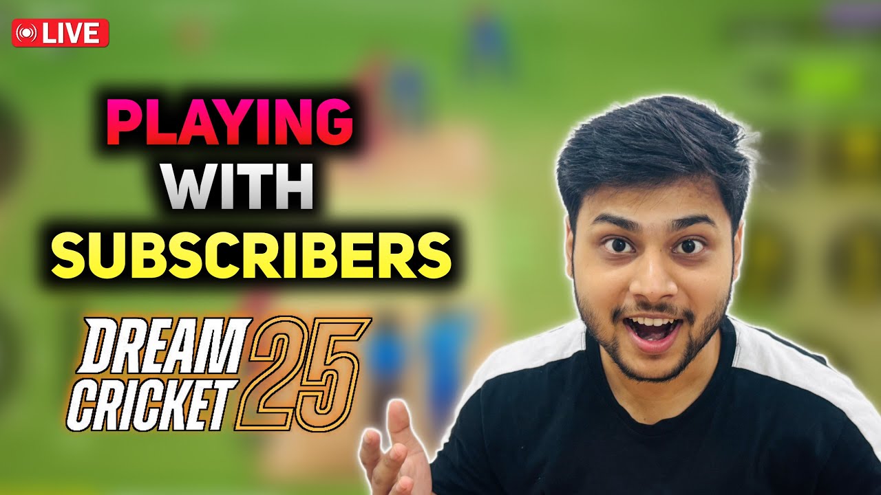 🔴 1v1 With Subscribers in Dream Cricket 2025 🎮 Join via Team Code & Play Live | Castro OP