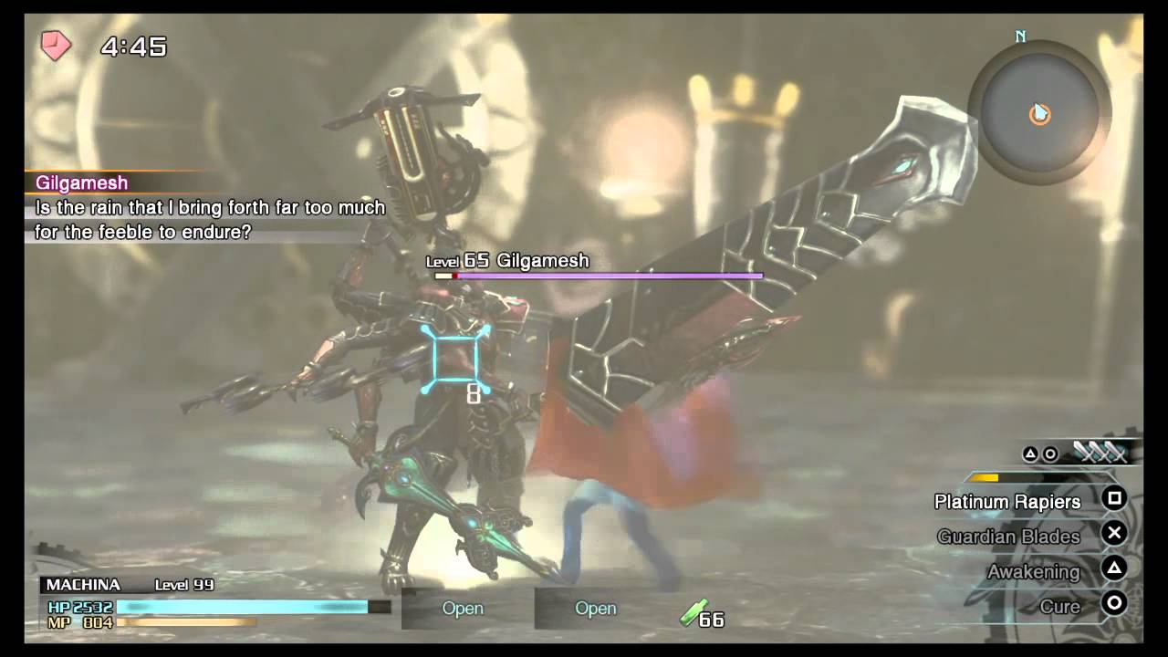 FINAL FANTASY TYPE-0 HD: Machina vs 8 armed gilgamesh