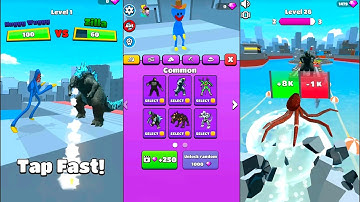 "Kaiju Run - Dzilla Enemies All Level Gameplay | Android & iOS | Epic Monster Showdown Unleashed!"