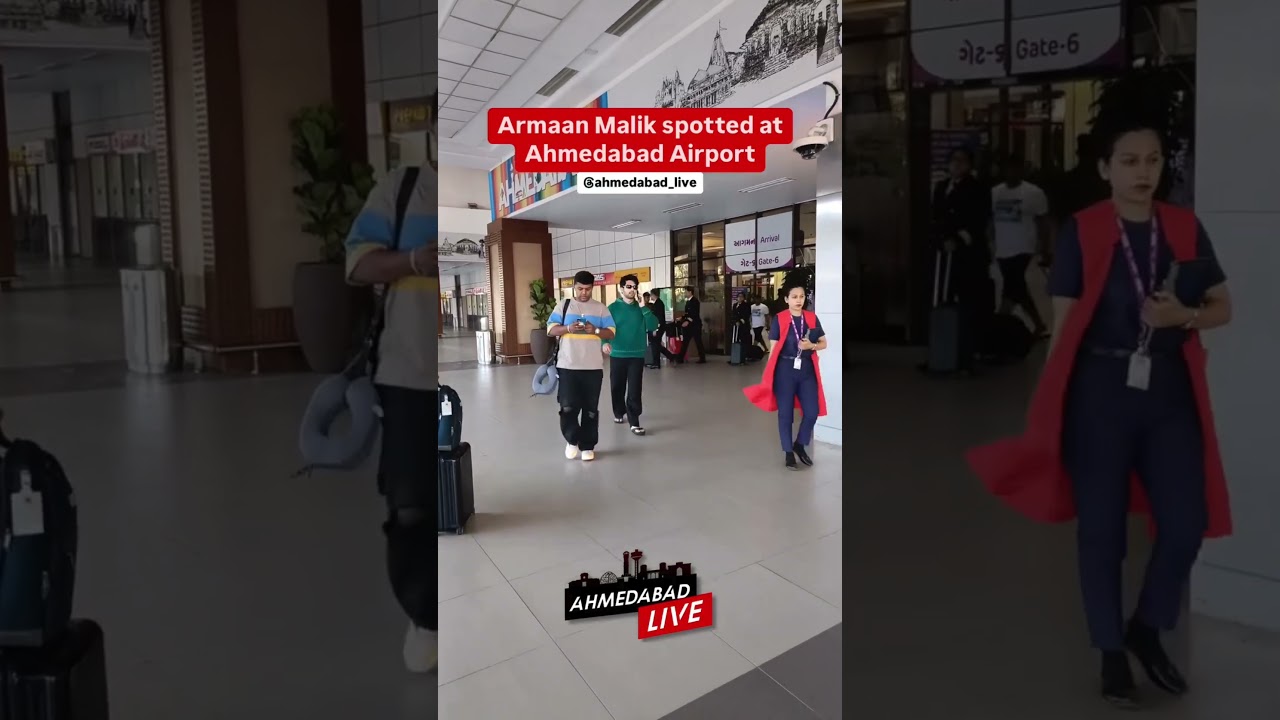 Armaan Malik spotted at Ahmedabad Airport for his Music Event in Ahmedabad