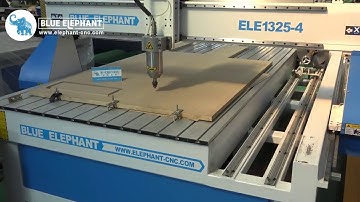 "Entry-level" type 1325 cheap cnc carving machine 3kw testing video on the plane and rotary device