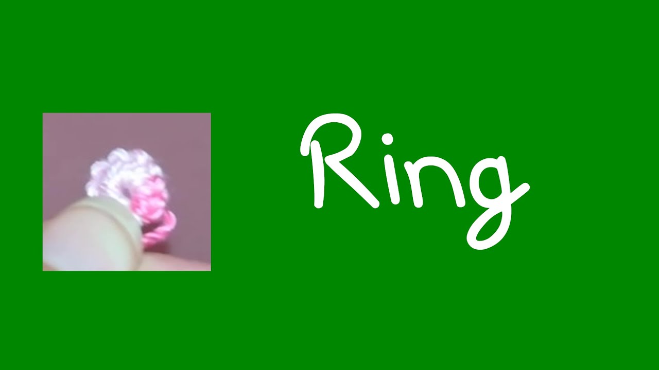 How to tat a ring with a tatting needle - YouTube