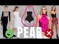 How to Dress a PEAR Body Shape: Best Tops, Bottoms, Dresses & Jackets