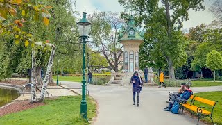 Vienna Walk Stadtparkt To Karlskirche, April 2024 | 4K Hdr