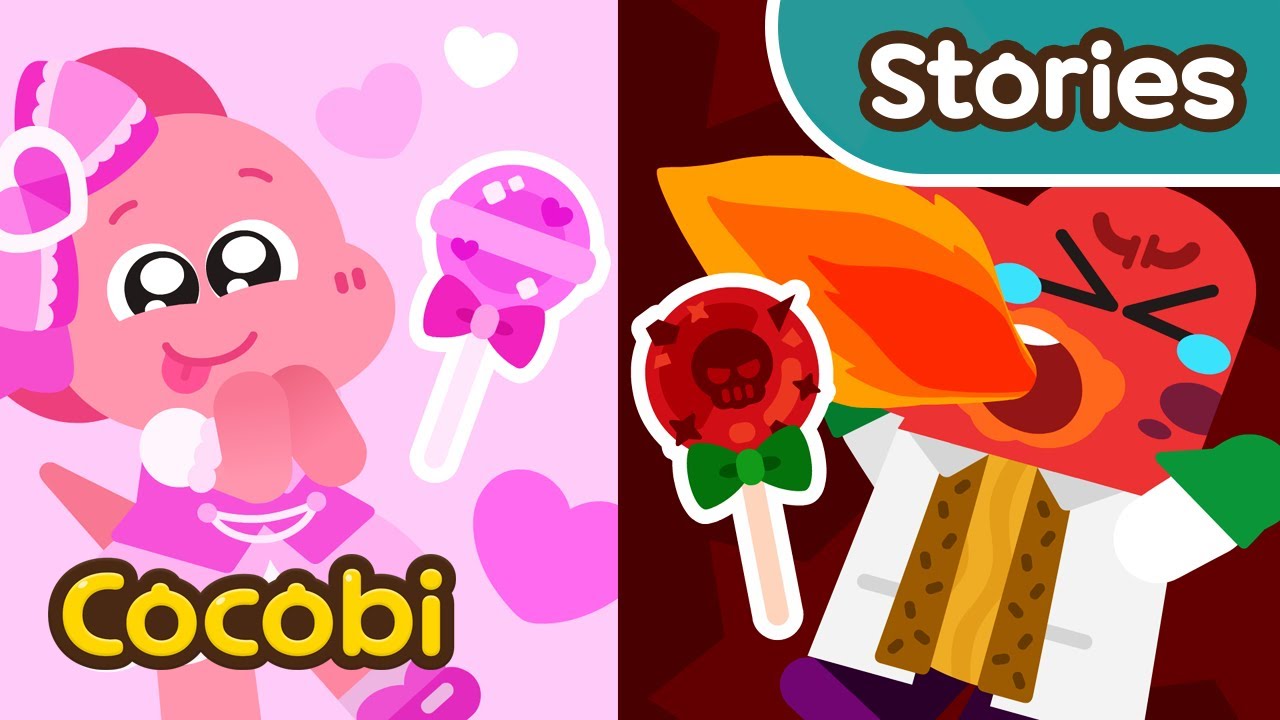 Sweet vs Spicy Candy! | Cocobi Pink vs Black EP08 | Kids Cartoon