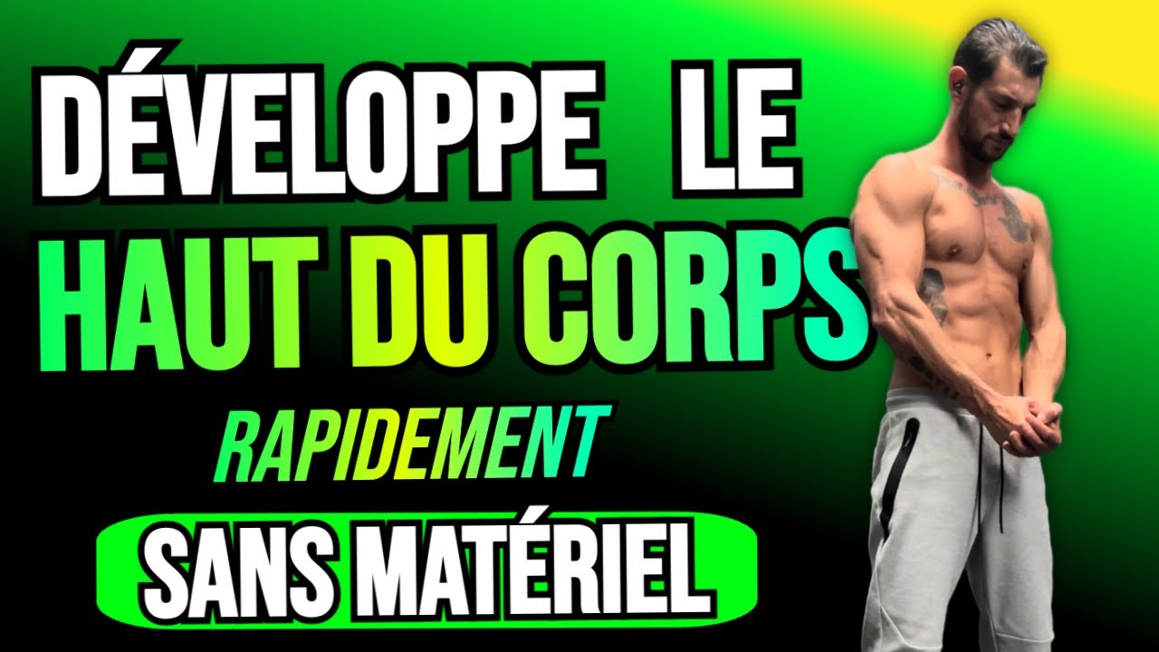 ENTRAÎNEMENT PECS SANS MATÉRIEL (+TRICEPS ET BICEPS) - YouTube
