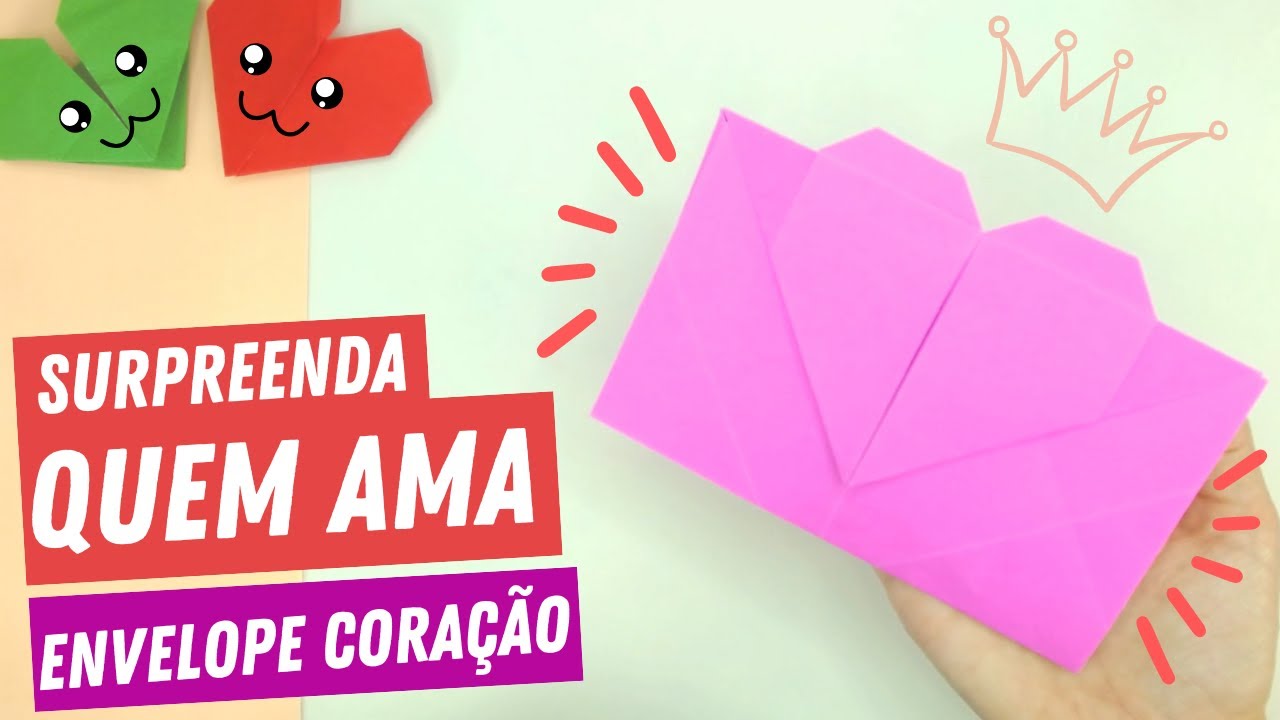 Como desenhar um envelope bonito com corações de amor \ Desenho