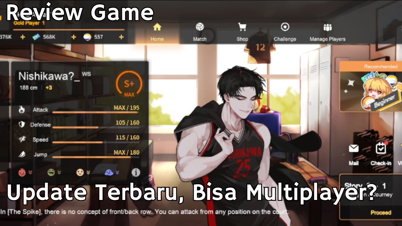 New Update, New Ui, Semuanya Baru, Bisa Multiplayer? - The Spike Volleyball Story Cross (Beta)