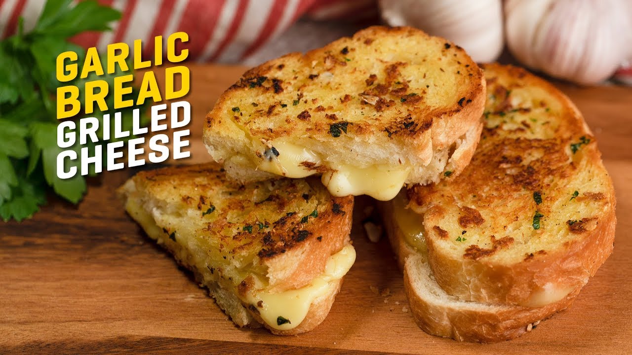 Resepi Garlic Bread Grilled Cheese Youtube