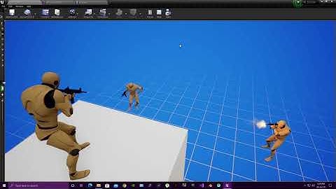 Ue4 WIP: C++ AI vs AI (Strafing Behavior With EQS)