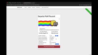 pk910 Sepolia ETH Faucet Tutorial