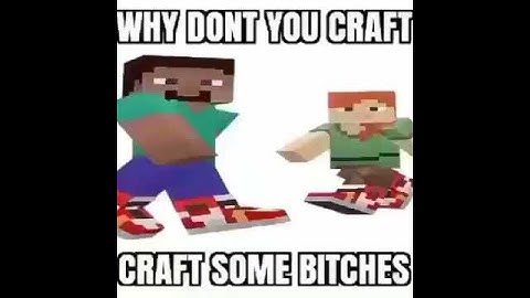 why dont you craft some bitches meme