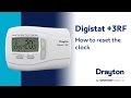 How to reset the clock on the Drayton Digistat +3RF