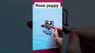 Rose puppy ? shortvideo viralshort shorts drawing