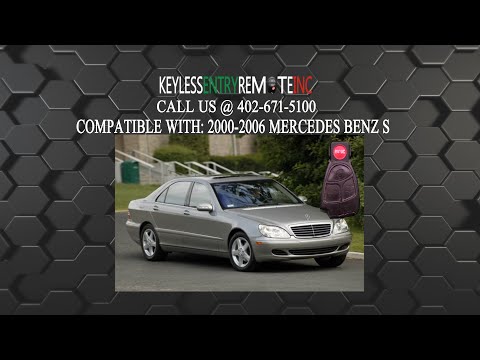 How To Replace Mercedes Benz S500 S600 S450 Class Key Fob Battery 2000 2001 2002 2003 2004 2005 2006