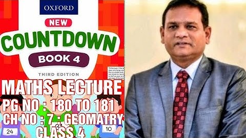 COUNTDOWN BOOK 4, CLASS 4, PG NO : 180 TO 181, CH NO : 7 : GEOMATRY, QUESTIONS SOLVED.(CAL PAK).