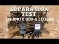 Minelab equinox 900  nokta legend separation test  metal detecting