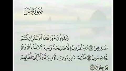 ما ينظرون إلا صيحةً واحدةً#تلاوة للقاريء الشيخ#إدريس_أبكر من#سورة_يس