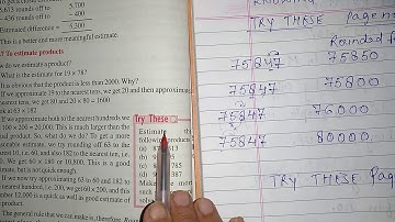 Class 6 maths chapter 1 knowing our numbers try these page no 20, 22