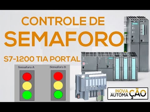 CLP Programando Semaforo em Ladder PLC CLP Siemens TIA Portal S7-1200