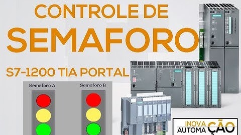 CLP Programando Semaforo em Ladder PLC CLP Siemens TIA Portal S7-1200