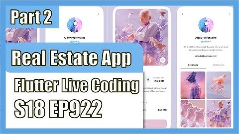 [Flutter] Flutter Live Coding EP922 (NFT Marketplace App Part 2)
