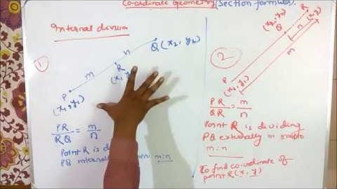 Coordinate Geometry - Length of line segment & Section Formula