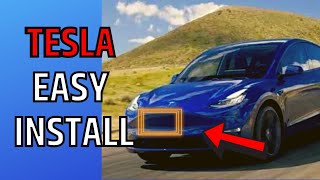 How to install Tesla’s front license plate holder in under a minute.