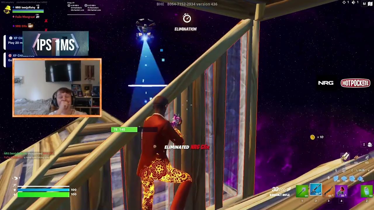 Benjyfishy le arruina el clip a CLIX!! 😈