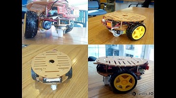 2WD Round Double Deck Smart Robot Car Chassis Assembly