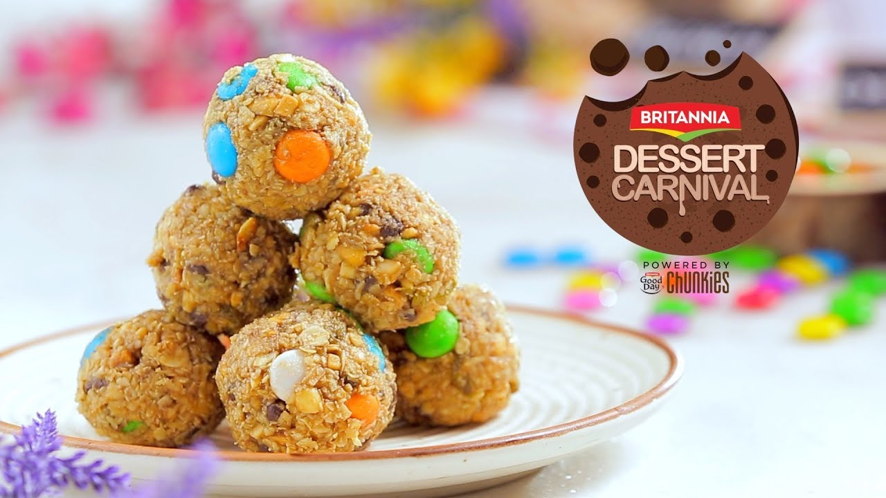 Trail Mix Energy Bites Recipe | How To Make Trail Mix Energy Bites | Britannia Dessert Carnival | India Food Network