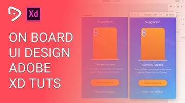 On Boarding UI Design Adobe XD Tutorial
