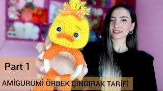 AMİGURUMİ ÖRDEK ÇINGIRAK TARİFİ (PART1)