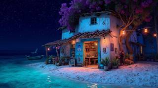 calm lofi sea ambience &amp; lofi beach night vibes | japanese lofi beats for late night work