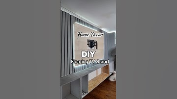 Part 1: Transform your space with this DIY floating TV Wall Panel & fireplace  #diycrafts #homedecor