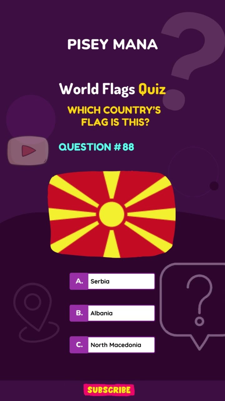 88 Which Country s Flag Is This North Macedonia YouTube 88 Which Country s Flag Is This North Macedonia YouTube