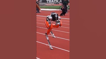 Fastest  100 meters by bipedal robot -24.73 Seconds 🤖 break guinness world record.#shorts#guinness