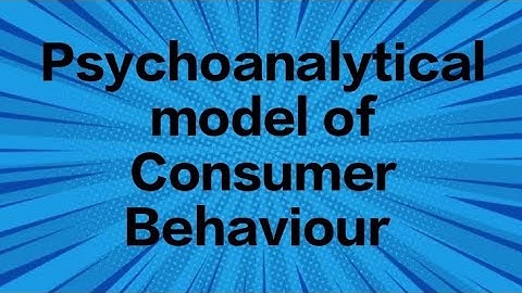 Psychoanalytical model of Consumer Behaviour Bcom4Sem #punjabuniversity #marketing #exam #bcom #mgtv