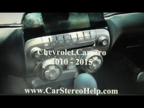 Chevrolet Camaro Stereo Removal 2010 - 2015