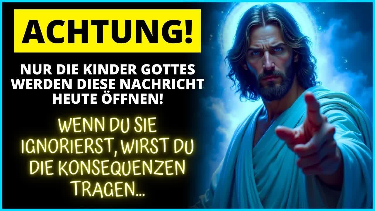 😨 GOTT SAGT, NUR SEINE WAHREN KINDER WERDEN DIESE BOTSCHAFT HEUTE ÖFFNEN! ｜ Das Wort Gottes