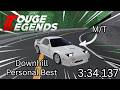 Roblox Initial D: Touge Legends Legacy Speed Run Personal Best 3:34:137 | Downhill - RX-7 FC