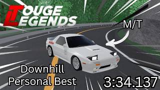 Roblox Initial D: Touge Legends Legacy Speed Run Personal Best 3:34:137 | Downhill - RX-7 FC