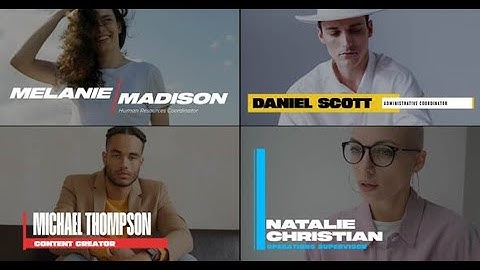 Simple Lower Thirds | After Effects template - Envato elements