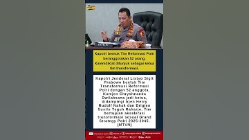 Kapolri bentuk Tim Reformasi Polri, Kalemdiklat ditunjuk sebagai ketua tim transformasi